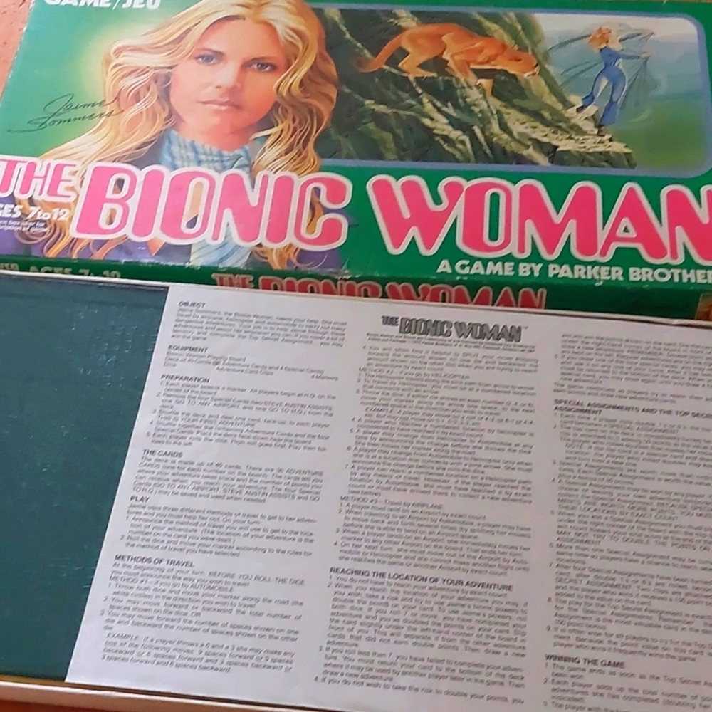 The Bionic Woman 1975 Board Game - Complete